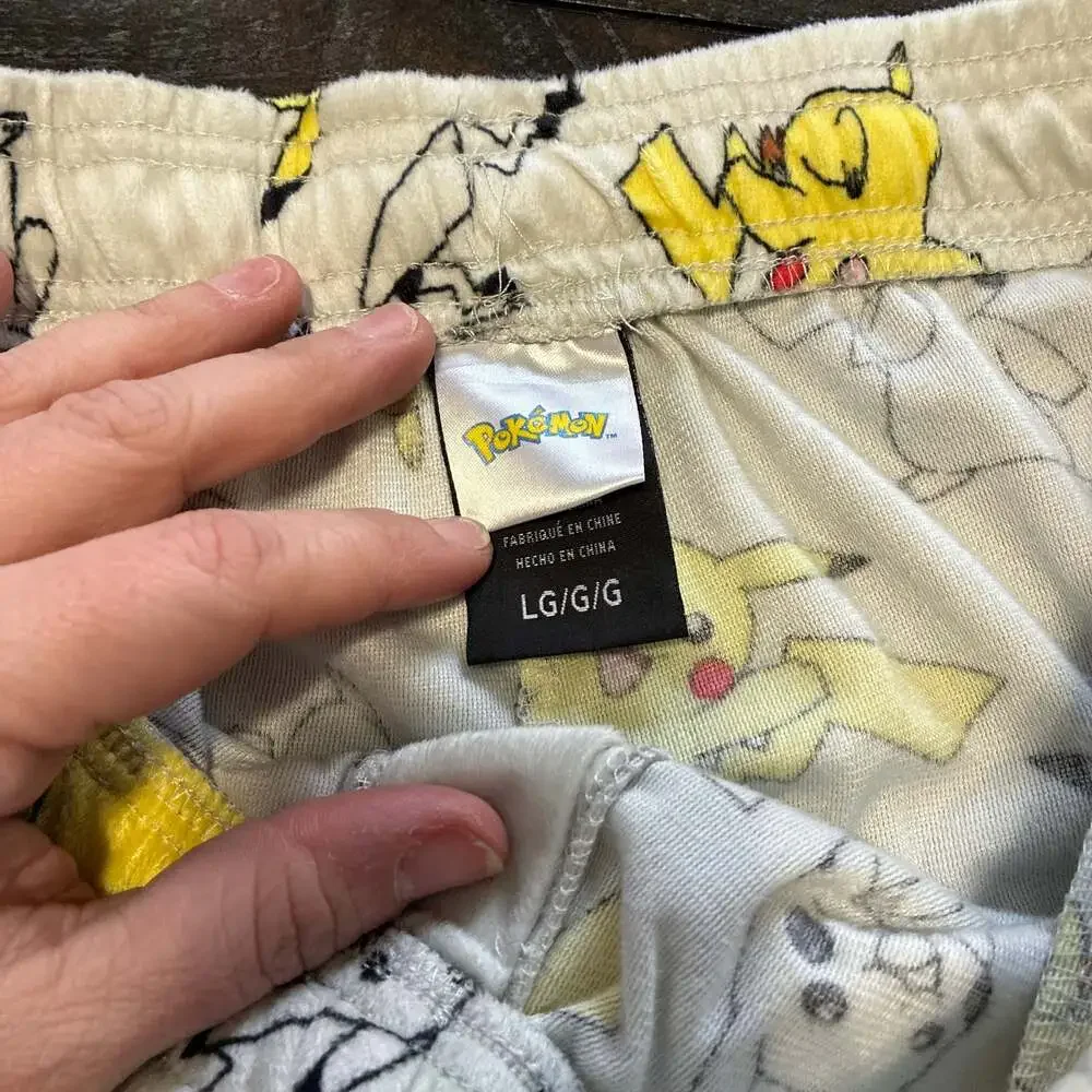 Pokemon Pikachu Size Large Super Soft Pajama Pants EUC - Picture 3 of 5
